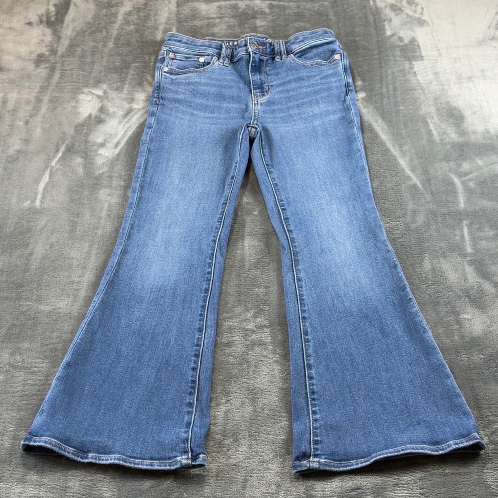 American Eagle Low-Rise Flare Jeans Next Level Stretch Blue Wash 2 X-Short